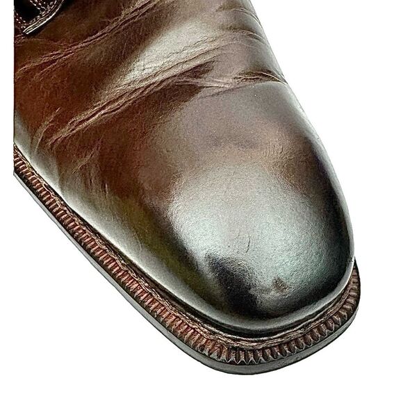 Mezlan Testa II Men’s 9 M Brown Italian Calfskin Leather Chukka Boots Pre-Owned - Picture 14 of 14